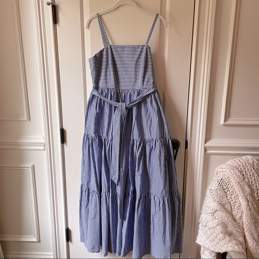 J.Crew Blue and White Striped Dress • Never Worn